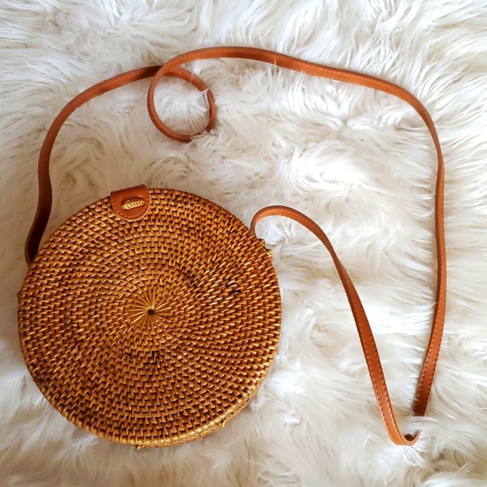 Wicker Crossbody Purse